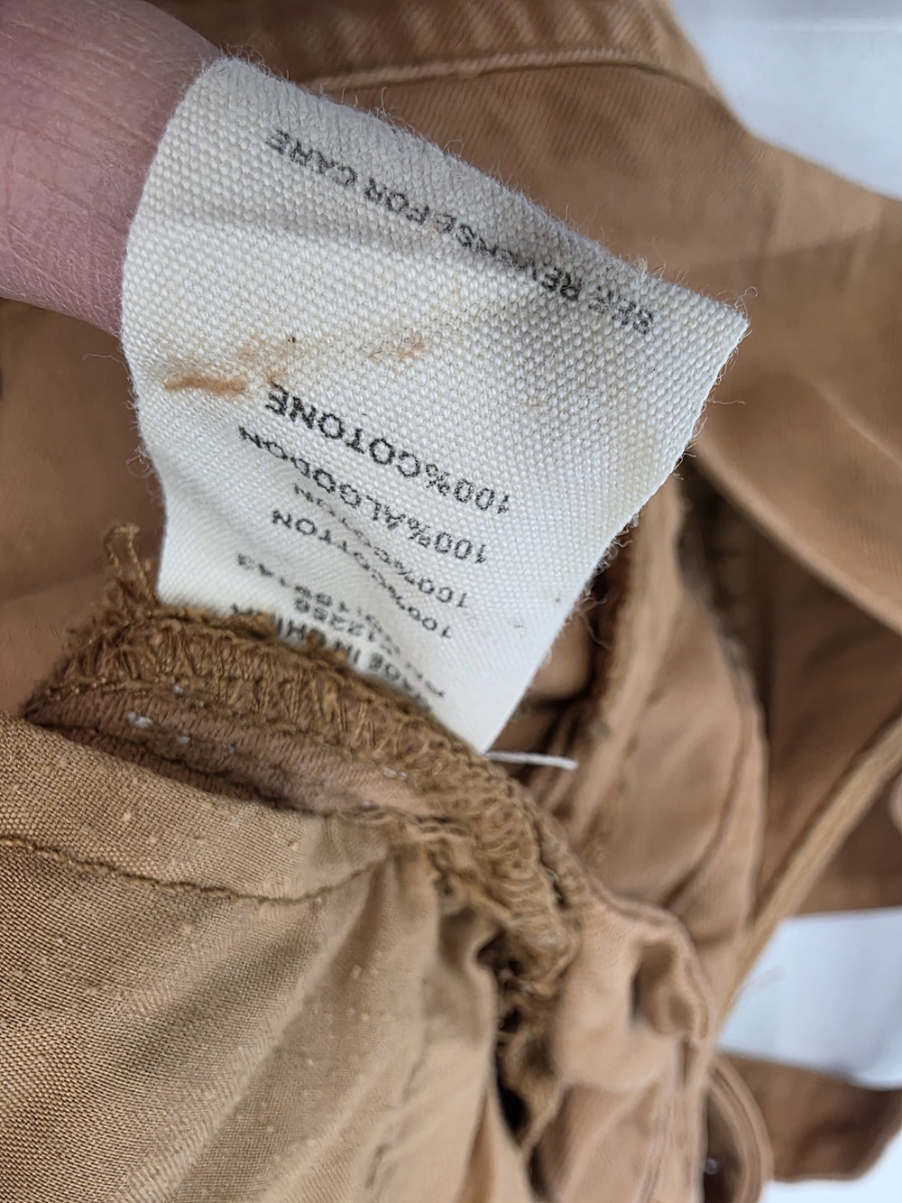 FRNCH Paris Denim Caramel Tan Cotton Overall Jumpsuit with Adjustable Straps - Picture 8 of 12